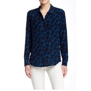 NWT Equipment Femme Brett Silk Shirt in Ink